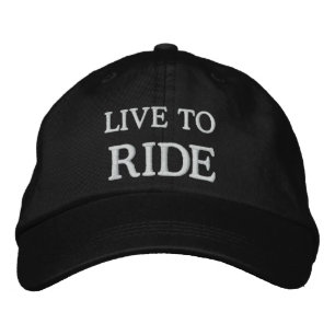 LIVE TO RIDE EMBROIDERED HAT