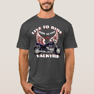 Live To Ride F6 Valkyrie motorcycle design  - Red T-Shirt