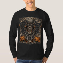 Live To Ride Halloween -Samurai Oni Biker Est 1969