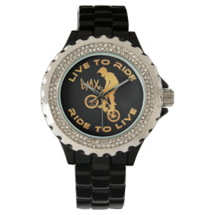 Live To Ride Ride To Live BMX Watch