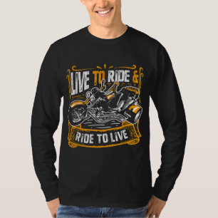 Live To Ride & Ride To Live Cool Triker Trike Bike T-Shirt