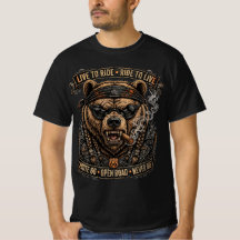 Live To Ride Ride To Live,Route 66 Biker Bear