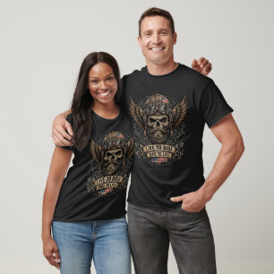Live To Ride Ride To Live Skull American Biker T-Shirt