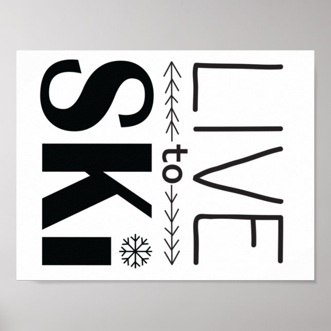 Live to Ski poster (Front)