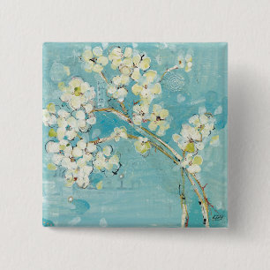 Live Turquoise 15 Cm Square Badge
