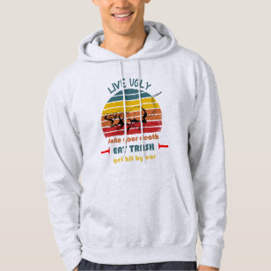 live ugly fake your death eat trash t-shirt hoodie