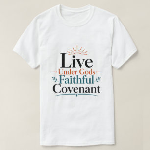 Live Under Gods Faithful Covenant Biblical Quote T-Shirt