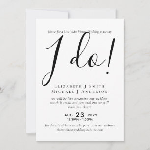 Live Video Chat Wedding or Couples Shower Invites