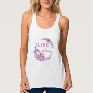 Live with gratitude singlet