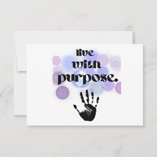 live with purpose RSVP card (Front)
