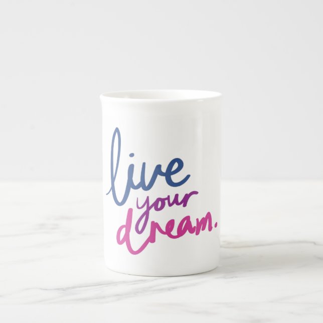 Live Your Dream Inspirational Quote Coffee Mug (Front)