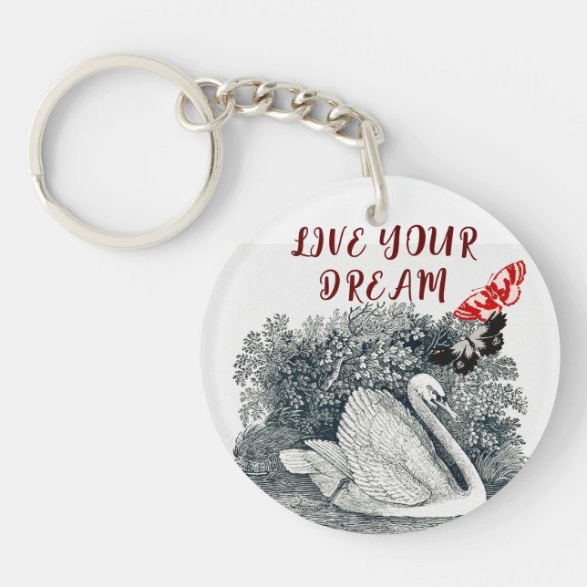 Live Your Dream Key Ring (Front)