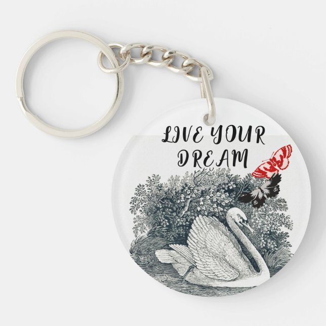 Live Your Dream Key Ring (Front)