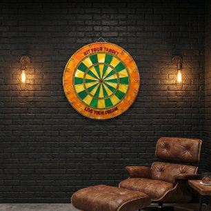 Live Your Dream Motivational Dartboard
