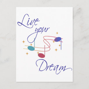 Live Your Dream Postcard
