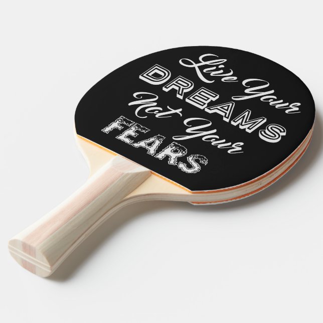Live Your Dreams custom monogram & colour paddle (Front Angle)