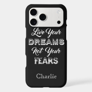 Live Your Dreams custom name & colour phone cases