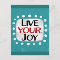 Live Your Joy Postcard