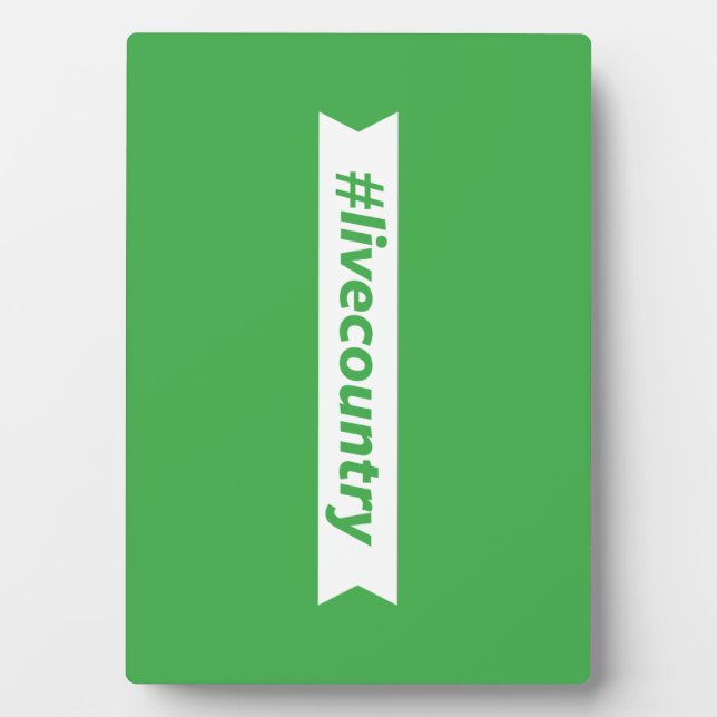 #LiveCountry Plaque (Front)