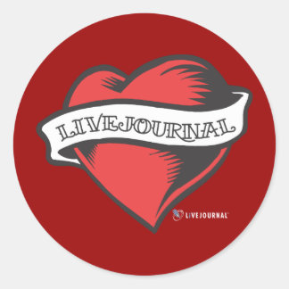 LiveJournal Tattoo Classic Round Sticker