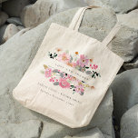 Lively Blush Pink Watercolor Floral Wedding Thanks Tote Bag<br><div class="desc">For any further customisation or any other matching items,  please feel free to contact me at yellowfebstudio@gmail.com</div>