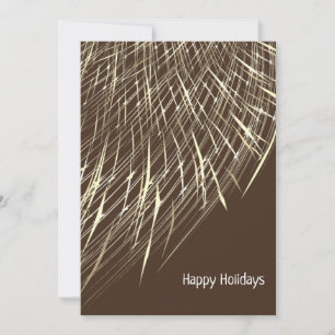 Lively Brown and White Easy Favourite Season Holiday Card