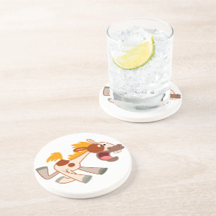 Lively Cartoon Pinto Horse Coaster