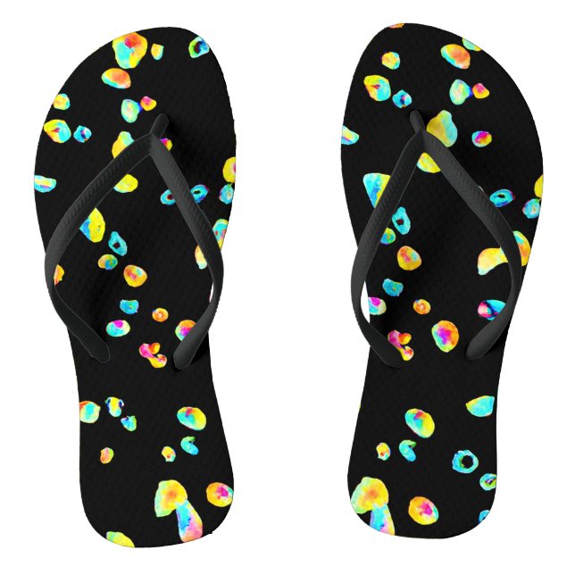 Lively Colour Pattern Jandals (Footbed)