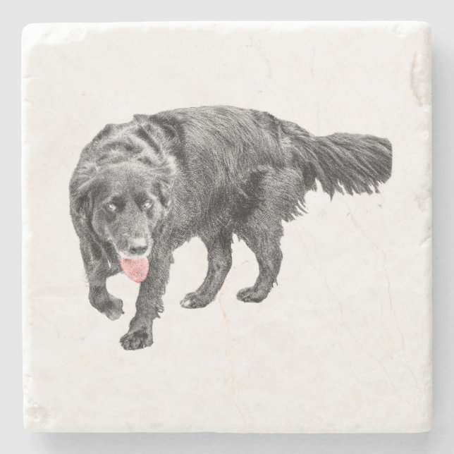 Lively Eyes, Red Tongue Stone Coaster (Front)