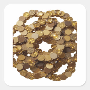 Lively Gold GOLDEN COINS Craft Sticker