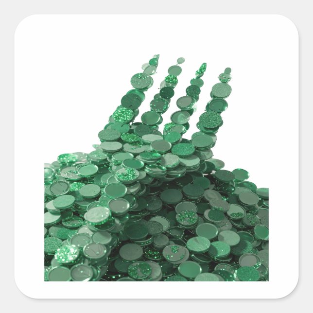 Lively Green GREEN COINS Label Design (Front)
