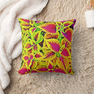 Lively Leaves Pattern Dance Cushion