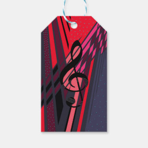 Lively Musical Dimensions Gift Tags