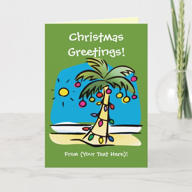 Lively Palm Christmas Cards (Front)