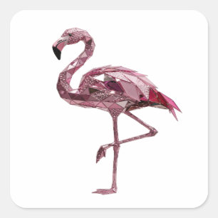 Lively Silver FLAMINGO Label Design