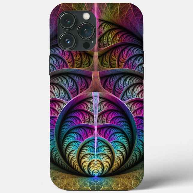 Lively Structures Colourful Abstract Fractal Art Case-Mate iPhone Case (Back)