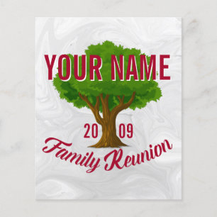 Lively Tree Personalised Family Reunion Flyer