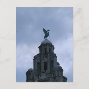 Liver Bird in Liverpool Postcard