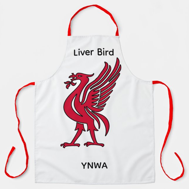 Liver Bird YNWA Personalised Apron (Front)