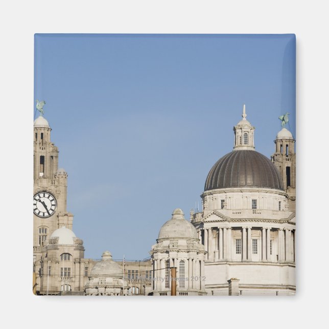 Liver Building, Liverpool, England Magnet (Front)