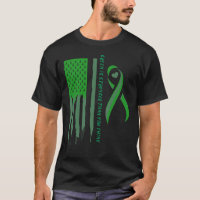 Liver Cancer Awareness Green Family Support Ribbon