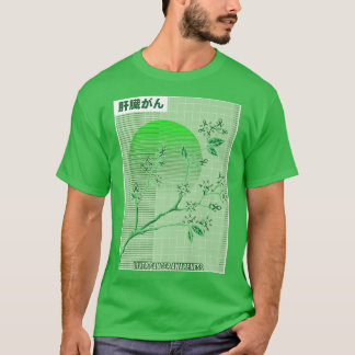 Liver Cancer Awareness Sakura Cherry Blossom T-Shirt