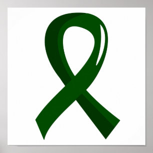 Liver Cancer Emerald Green Ribbon 3 Poster