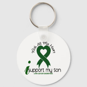 LIVER CANCER I Support My Son Key Ring