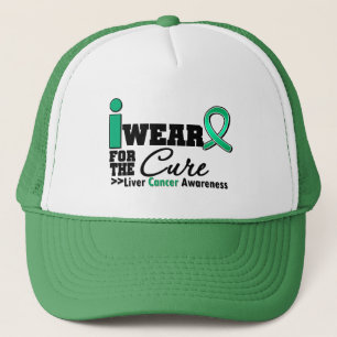 Liver Cancer I Wear Emerald Green For The Cure Trucker Hat