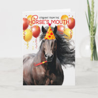 Liver Chestnut Horse Funny Birthday