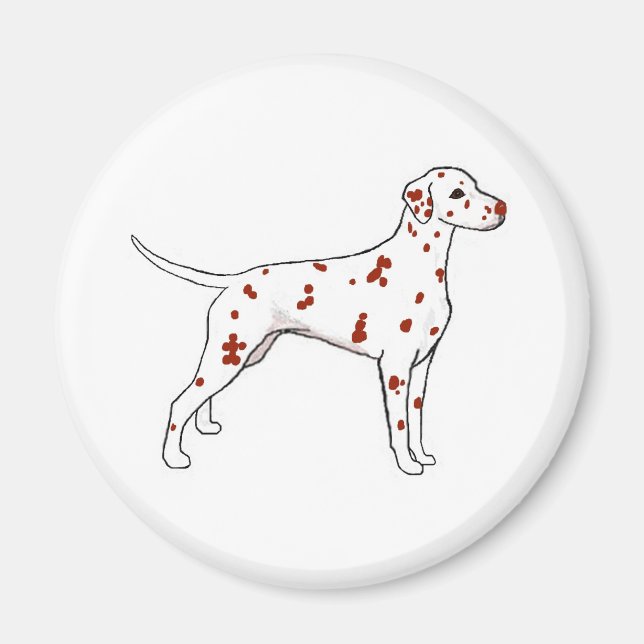 Liver Dalmatian Magnet (Front)
