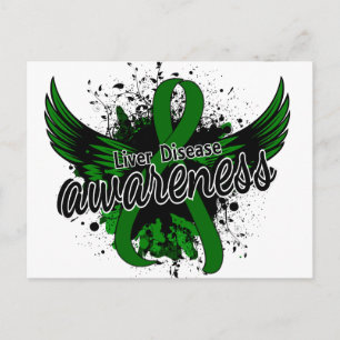 Liver Disease Awareness 16 Postcard