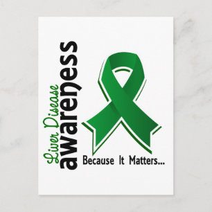 Liver Disease Awareness 5 Postcard