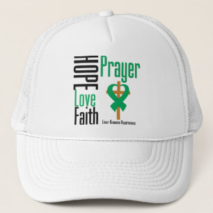 Liver Disease Hope Love Faith Prayer Trucker Hat